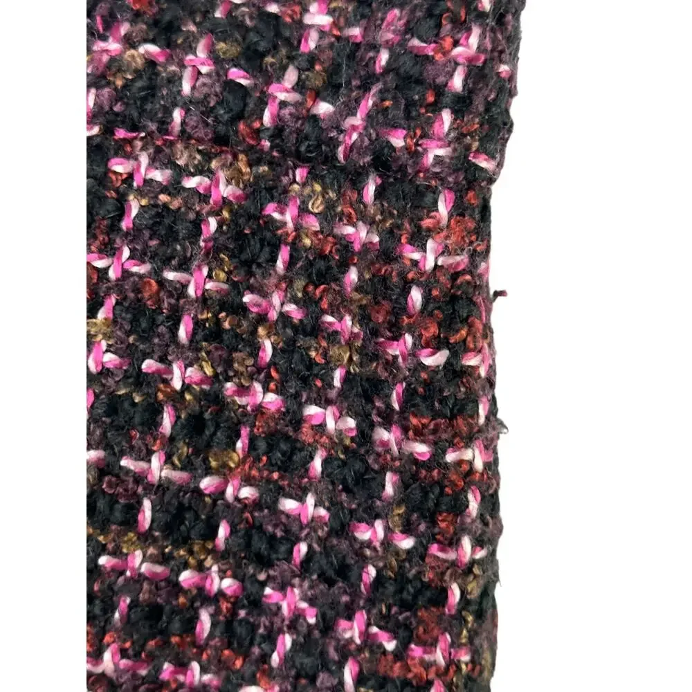Elegant Tweed Skirt - Pink and Black - Picture 9 of 9